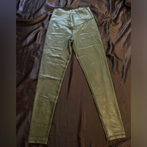 Aerie Faux Leather Cross Over Leggings